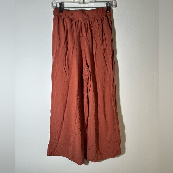 H & M Rust Orange Wide-Leg Pants - Picture 4 of 6